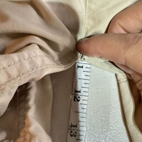 LL Bean Men’s Tan Nylon Pull On Hiking Outdoor Safari Shorts‎ Size Medium - Picture 8 of 11